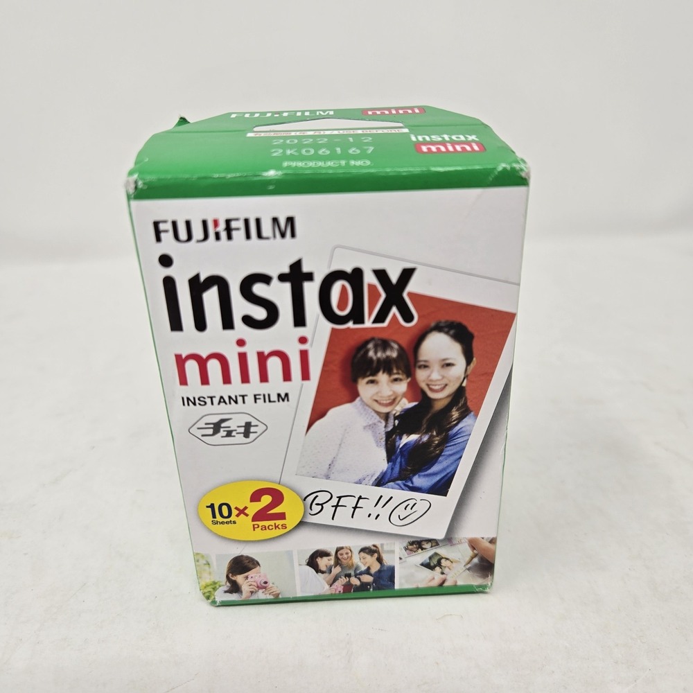 Fujifilm Instax Mini Instant Film 2-Pack 20 Sheets Total Expired 12/2022 Sealed